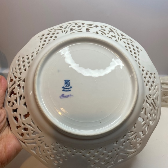 EARLY 1932-44 SCHUMANN BAVARIA CHATEAU DRESDEN ROYAL DRESNER ART SALAD PLATES - Picture 9 of 12